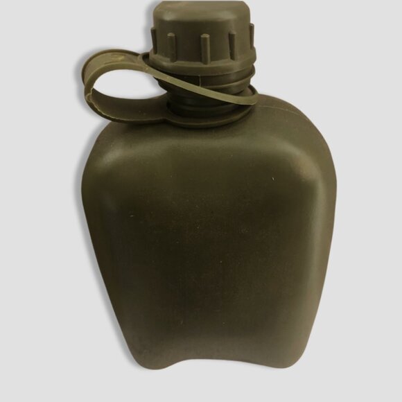 Vintage Military Canteen Water Bottle Kettle Pouch Cup Set Army Green - Picture 3 of 9